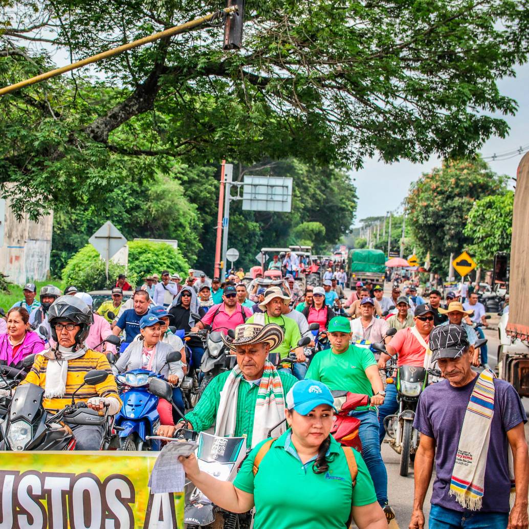 Este lunes 14 de julio arrancó otra vez el paro arrocero. FOTO CORTESÍA