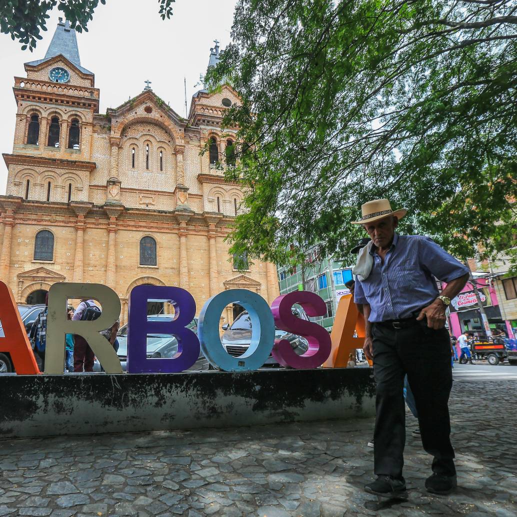 Parque del municipio de Barbosa, al norte del Aburrá. Foto: Esneyder Gutiérrez Cardona