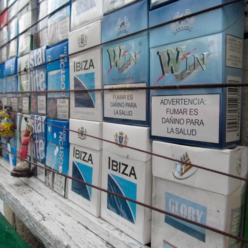 En 2024 la incidencia de cigarrillos ilegales subió al 43%, frente al 40% del 2023. FOTO: EL COLOMBIANO