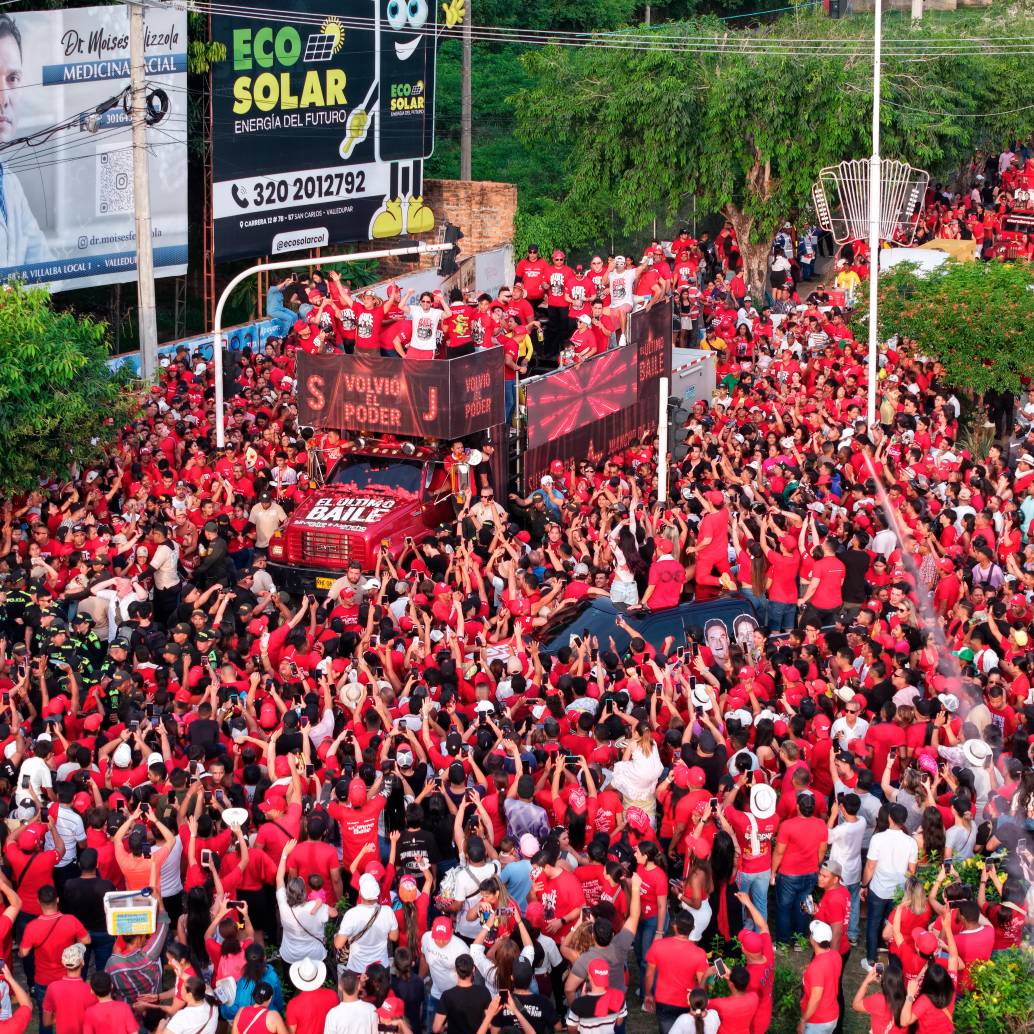 Así fue la Caravana Silvestrista en Valledupar este jueves 29 de mayo. FOTO: Cortesía José Maestre