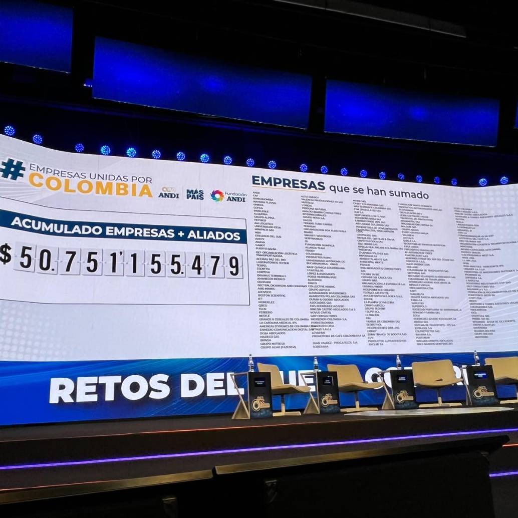 La campaña Empresas Unidas por Colombia continúa abierta a nuevas donaciones de empresas y ciudadanos, según informó la Andi. FOTO: Andi.