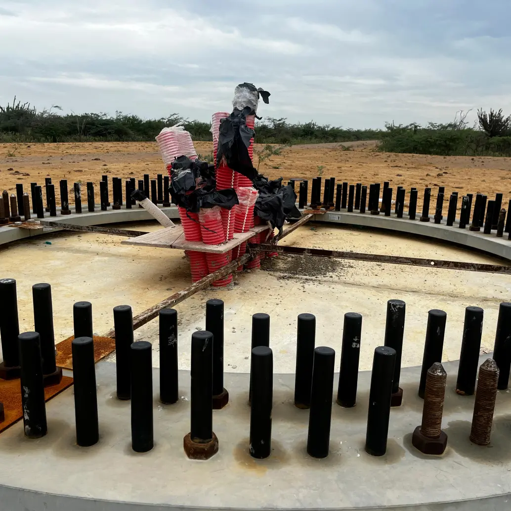 El proyecto eólico Windpeshi permanece suspendido desde mayo de 2023 sin entrar en operación comercial. FOTO CORTESÍA CONTRALORÍA