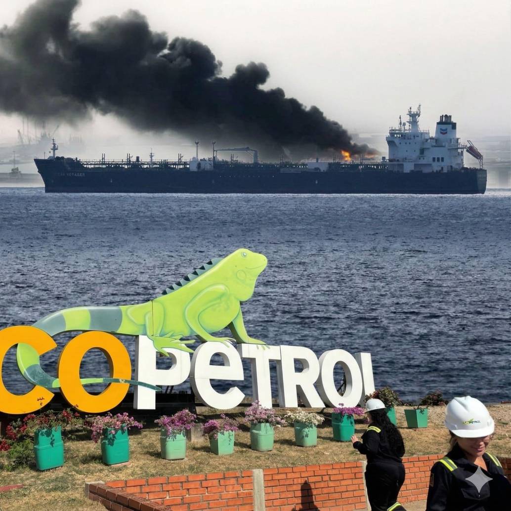 La escalada bélica entre Estados Unidos, Israel e Irán ha sacudido el tablero energético global. El estrecho de Ormuz se convirtió en el epicentro de la crisis por su cierre porque es uno de los puntos más sensibles del sistema energético mundial. Foto: AFP, Ecopetrol y redes.