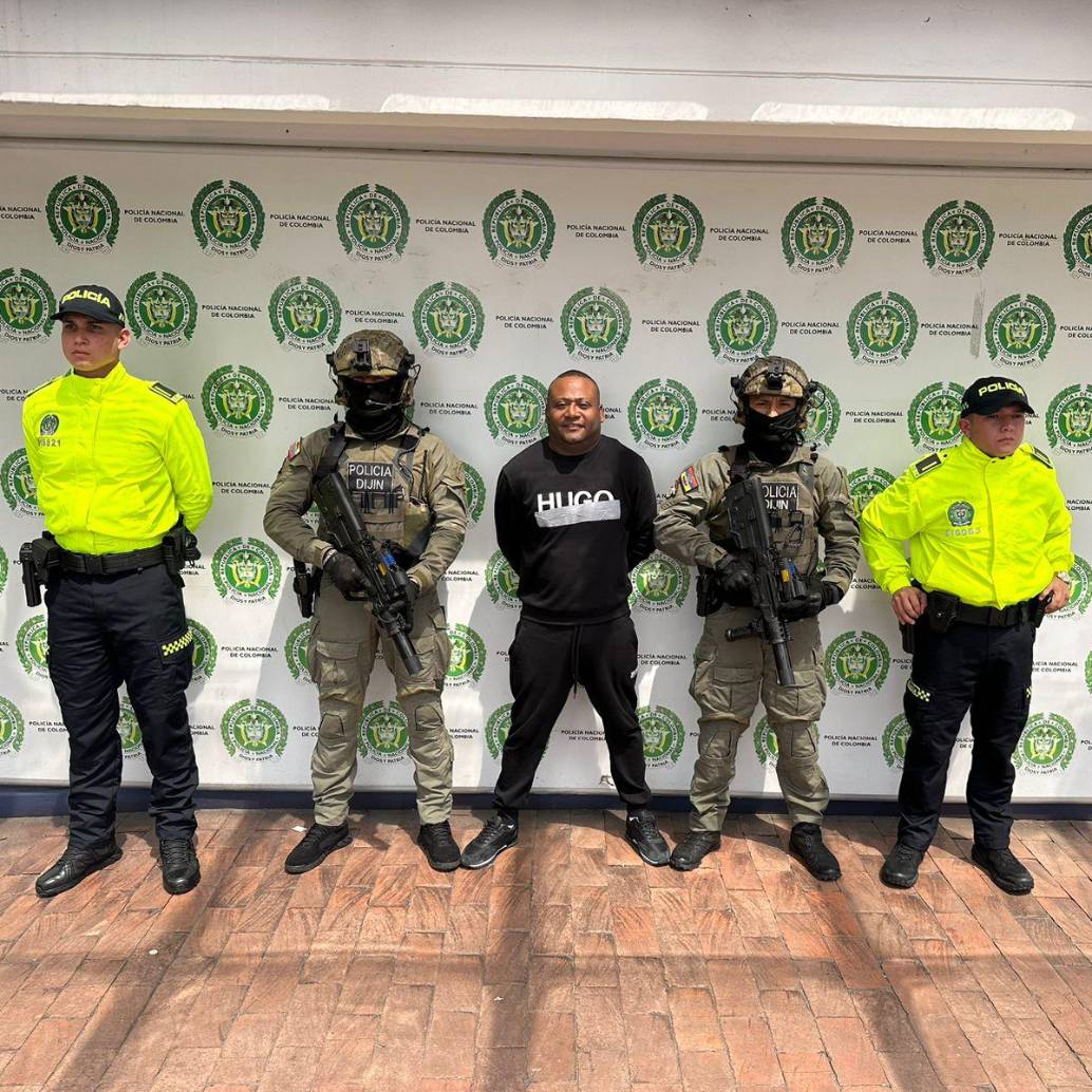 Marcos Mesa Moreno, alias Marquitos, capturado en Turbo por narcotráfico. FOTO: Policía