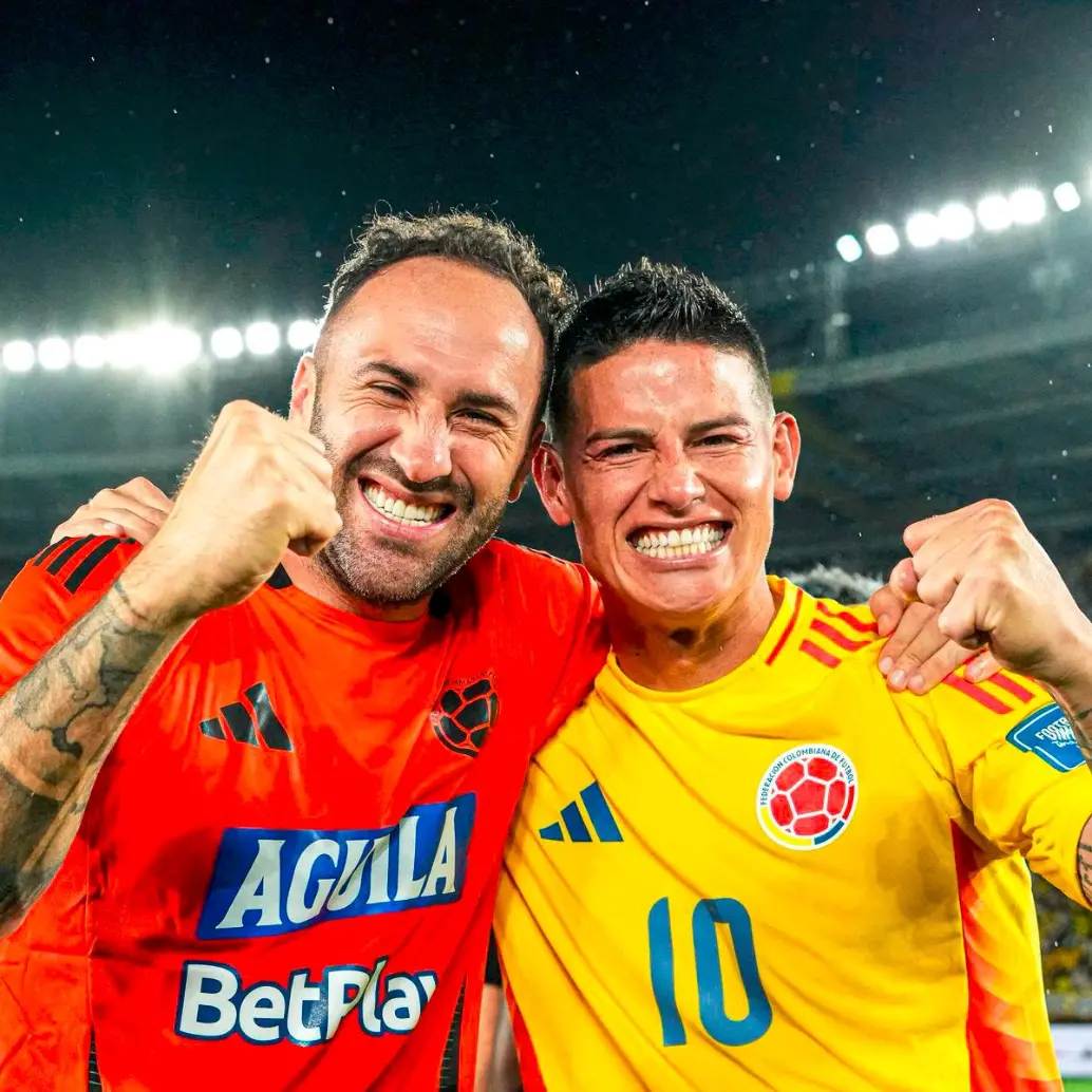 David Ospina y James Rodríguez jugarán su último Mundial. FOTO @jamesdrodriguez