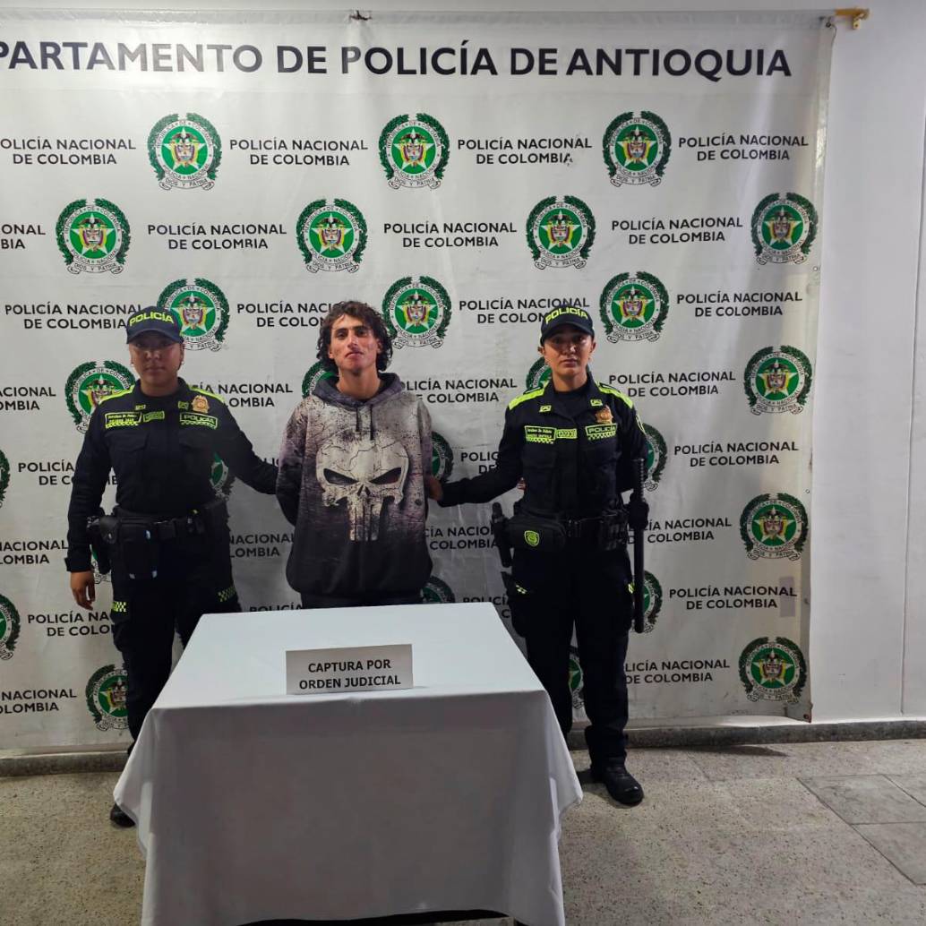 Capturaron al señalado de matar al papá en La Ceja/FOTO: POLICÍA NACIONAL