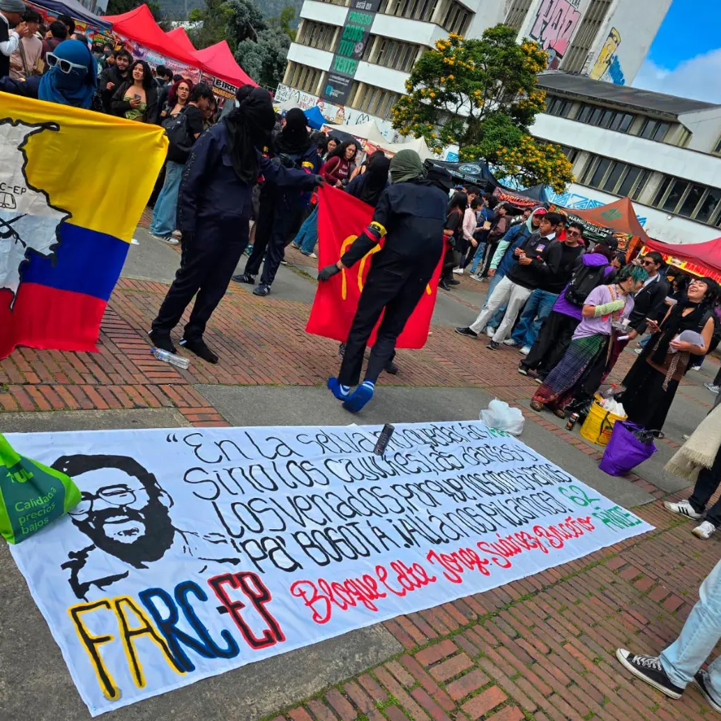 Imagen tomada el pasado 27 de mayo en el campus de la sede Bogotá de la Universidad Nacional. FOTO CORTESÍA @JULESPINOSADICE