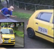 Un taxista agredió a una mujer en Sabaneta. FOTO: Cortesía Denuncias Antioquia