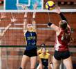 Partido inaugural del Volleyball Conference League en el colegio Nuestra Señora de la Providencia. Foto: Manuel Saldarriaga.