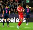 Luis Díaz durante el festejo de su último gol con el Bayern Múnich en la Champions. FOTO GETTY