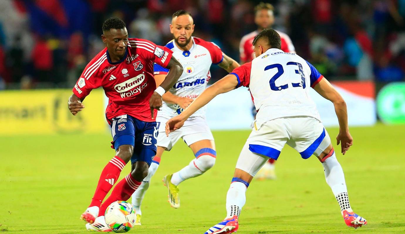 El cuadro rojo extendió a 14 encuentros su invicto sin perder por Liga. La última caída de El Poderoso en el torneo local fue el 14 de octubre del 2024, cuando visitó a América en el Pascual Guerrero. Foto: Camilo Suárez Echeverry