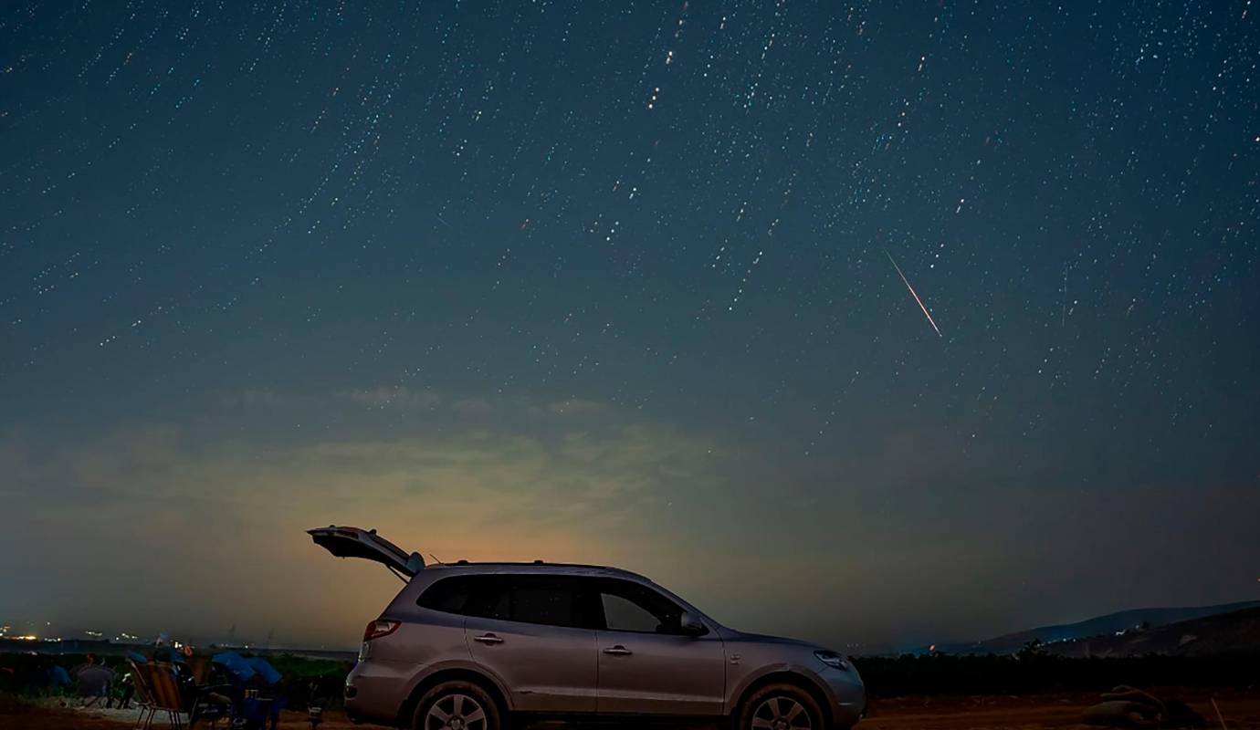 Foto en Siria. Su momento de máxima actividad tiene lugar en las noches del 11 al 13 de agosto, las Perseidas comienzan habitualmente a verse hacia el 17 de julio y terminan hacia el 24 de agosto. Foto: GETTY