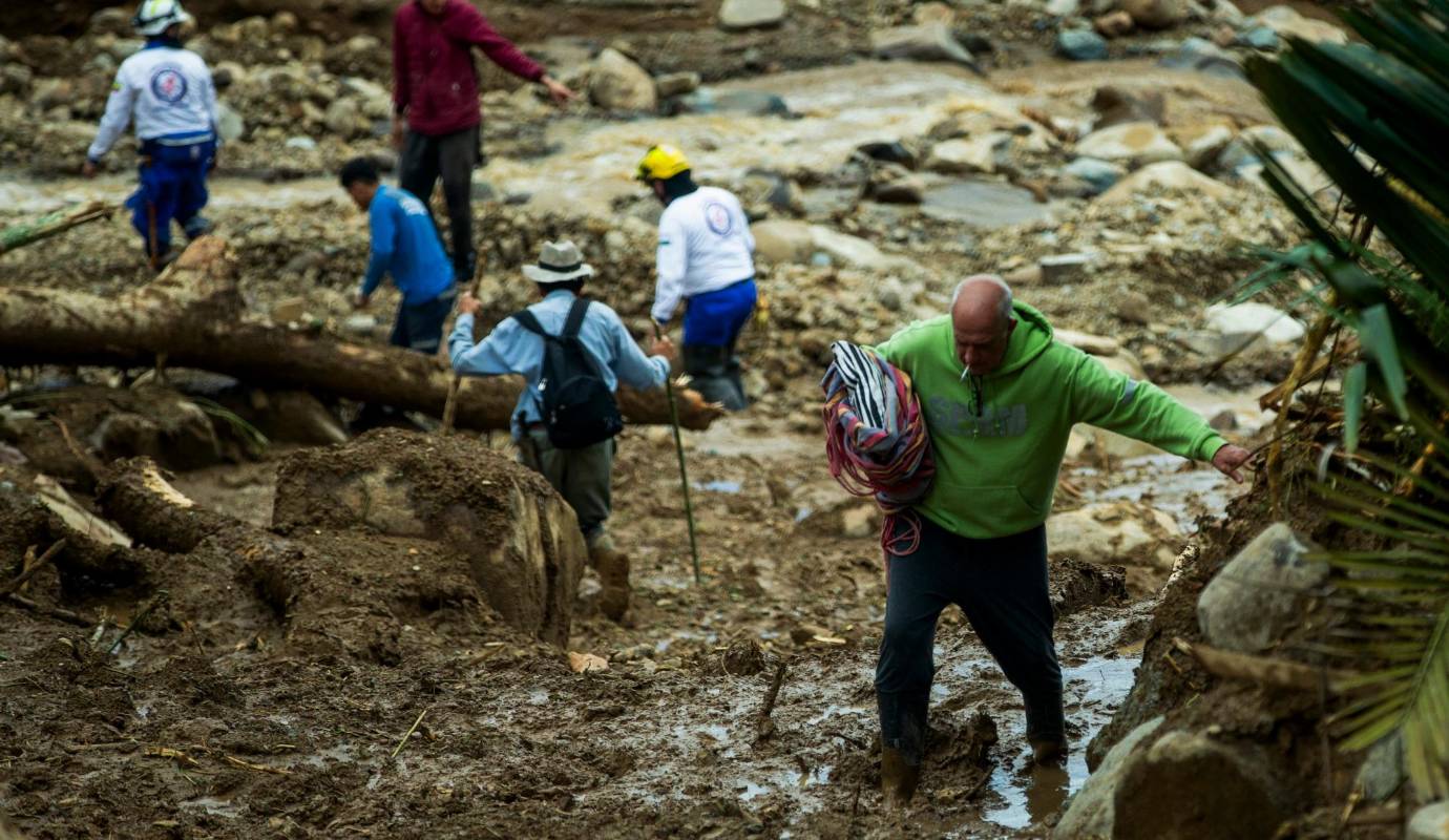 Las fuertes precipitaciones que se han producido en Antioquia durante las últimas horas causaron varias emergencias en todo el departamento, especialmente en los municipios de Venecia y Abriaquí. FOTOS : Camilo Suárez