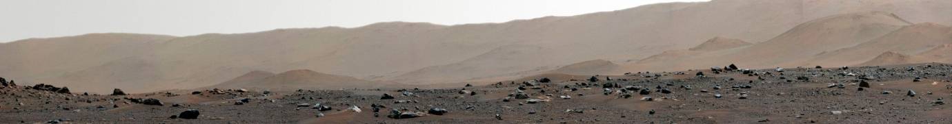 Este es la primera panorámica de 360 ​​grados tomado por Mastcam-Z, un par de cámaras con zoom a bordo del rover Perseverance Mars. Foto: NASA