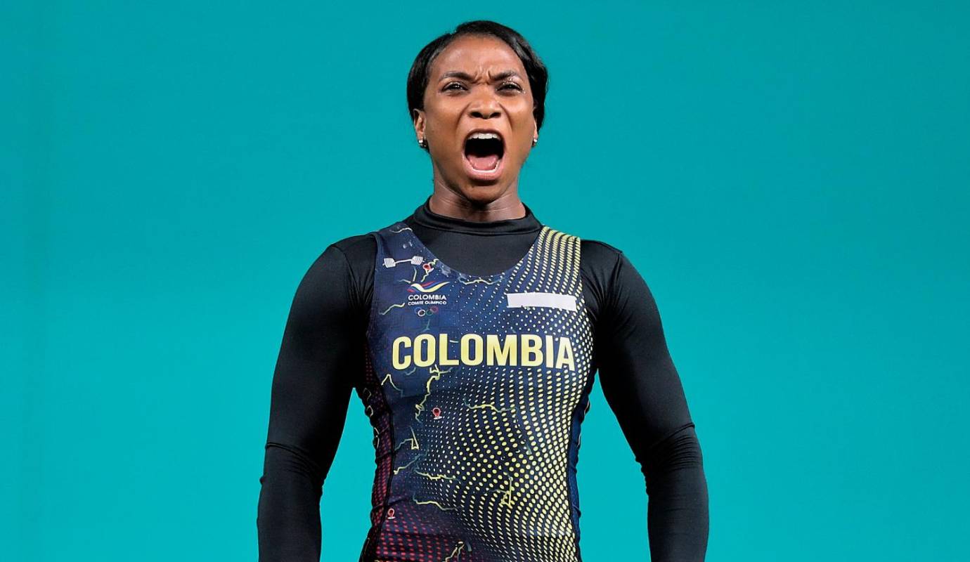 Yenny, se adjudicó con autoridad el oro panamericano tras levantar 102 kilogramos en el arranque y 126 en el envión, para un total de 228 kilos, que le dio el primer lugar con récord de Juegos Panamericanos en arranque. Foto. COC