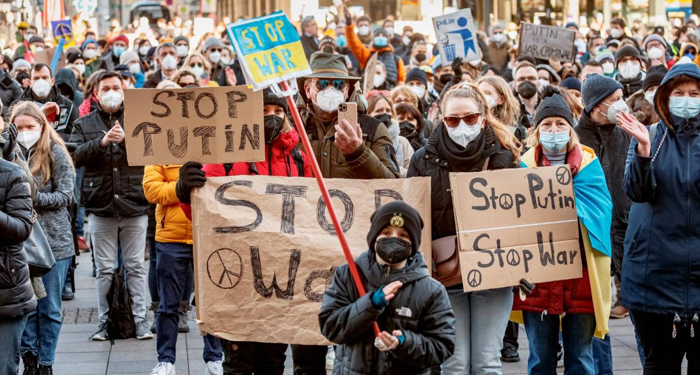 Multitudinaria marcha en Hamburgo. Foto: Getty