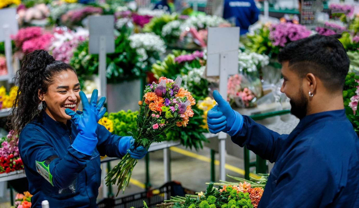 De acuerdo con los datos del Dane, entre enero y noviembre del año anterior las flores se posicionaron como el sexto producto de la canasta exportadora del país. Foto: Camilo Suárez Echeverry