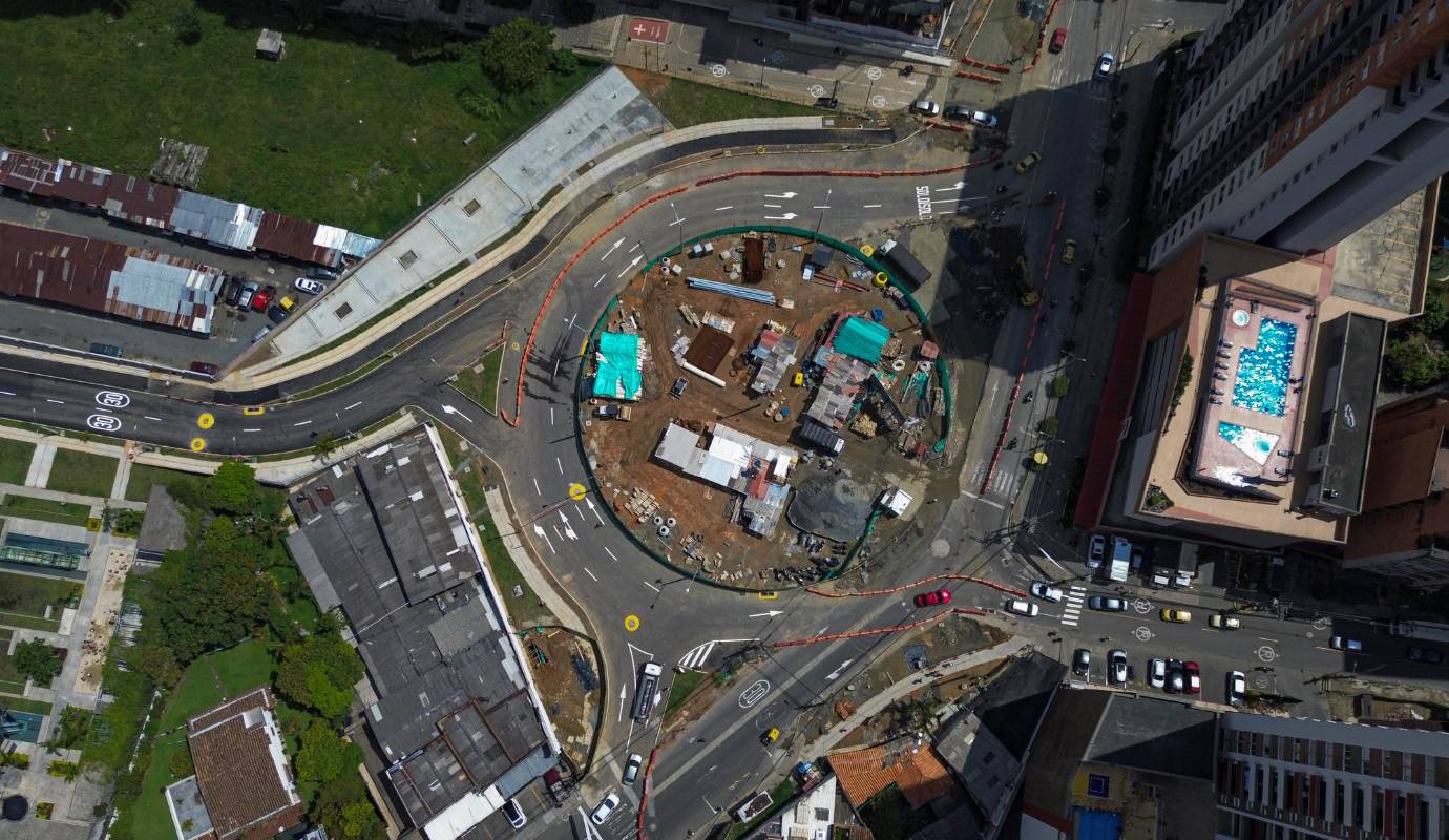 También se entregó la nueva calle 65 Sur. Foto: Manuel Saldarriaga Quintero