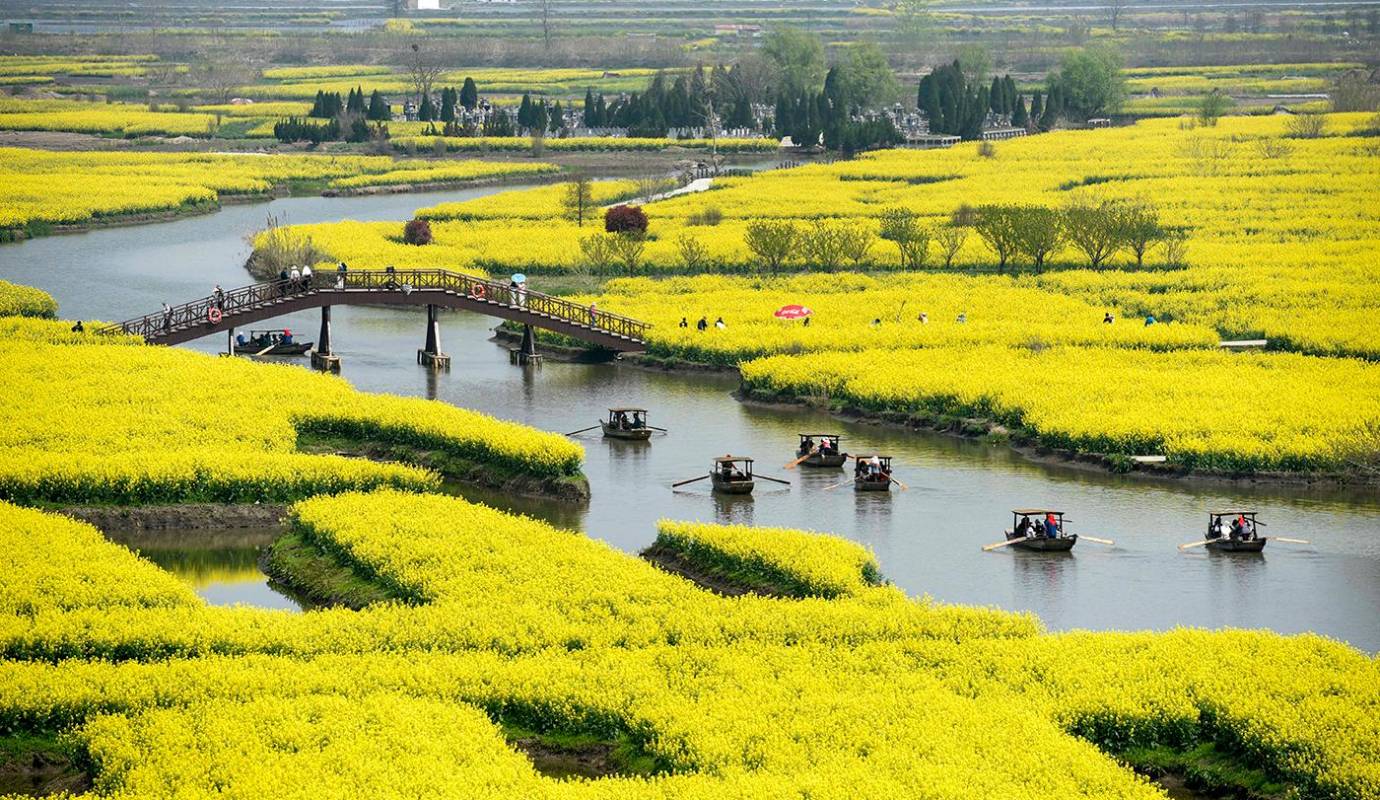 El sistema de riego y drenaje de Xinghua Duotian es un icónico desarrollo agrícola y fue distinguido como Estructura de Riego Patrimonio de la Humanidad en 2022. Foto: GETTY 