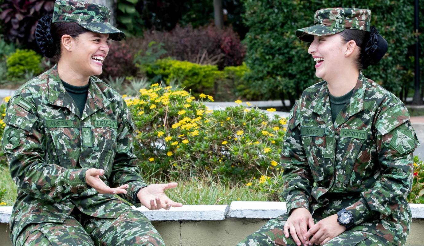 Las convocatorias para incorporar mujeres al servicio militar voluntario se están haciendo cada tres meses y actualmente en el tercero hay 36 mujeres que ya ajustaron siete meses. Foto: Jaime Pérez