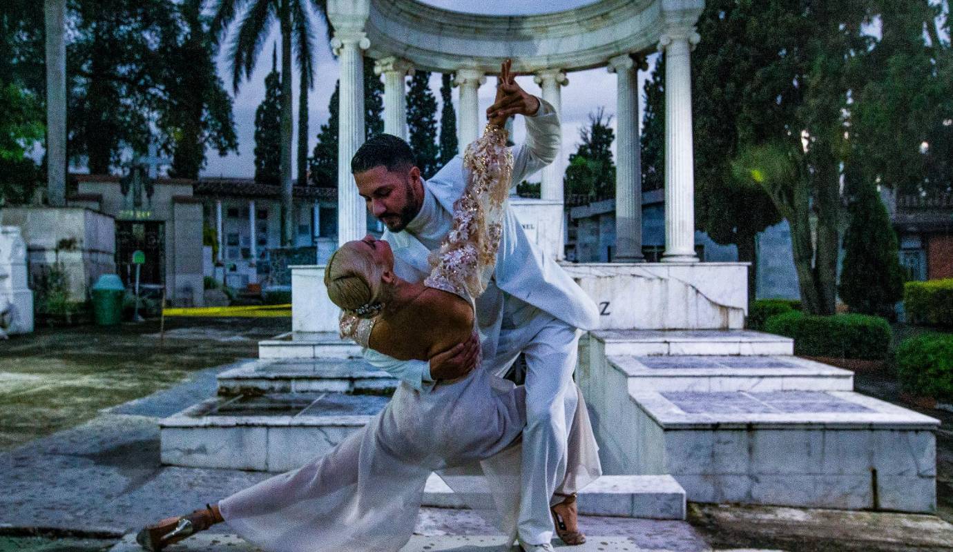María Alejandra y Santiago, profesores y bailarines de la academia Chetango, llevarán su danza hasta Buenos Aires para el Mundial de Tango donde representarán a Colombia en agosto próximo. Foto: : Julio César Herrera