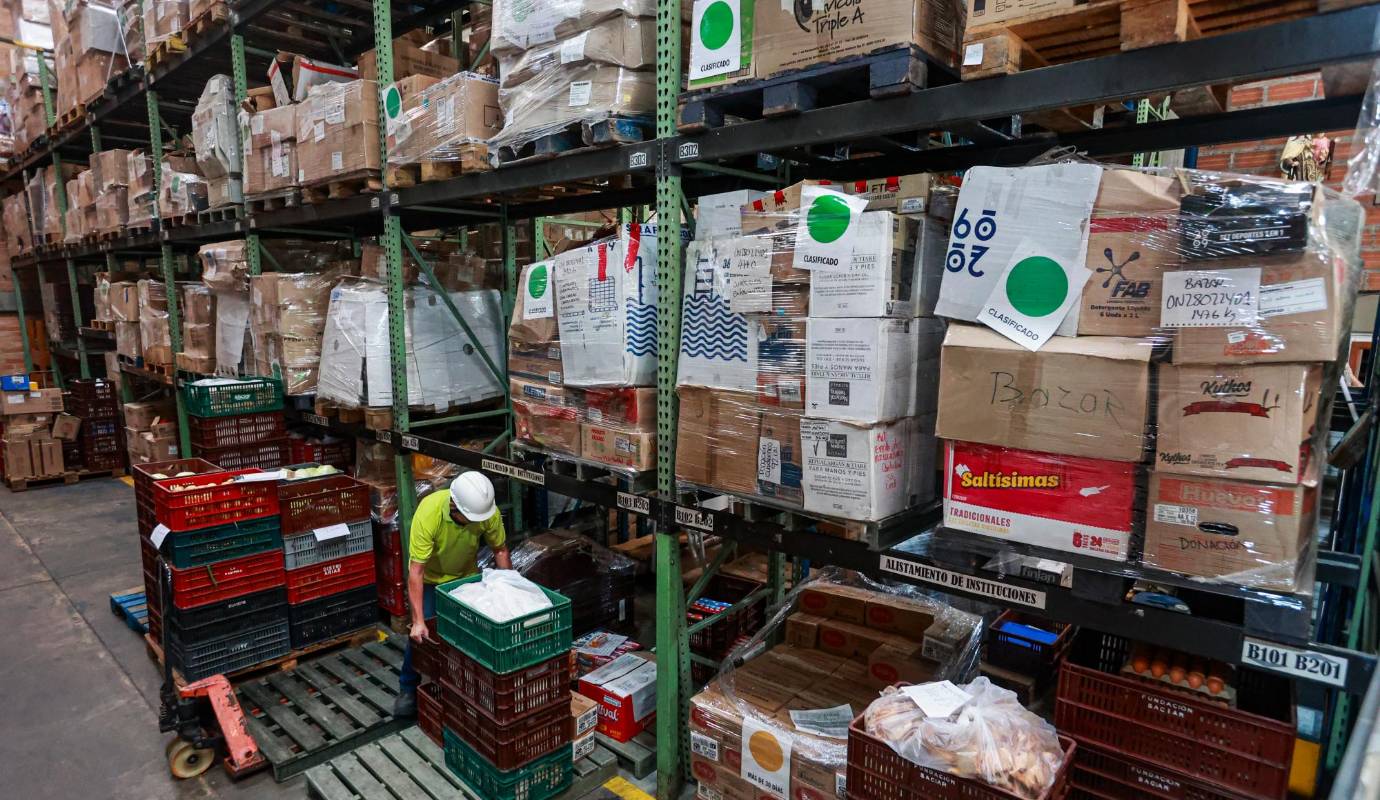 Saciar desde hace 25 años es recuperar la mayor cantidad de alimentos antes de que terminen en los rellenos sanitarios mientras buena parte de la población aguante hambre. Foto: Manuel Saldarriaga Quintero.