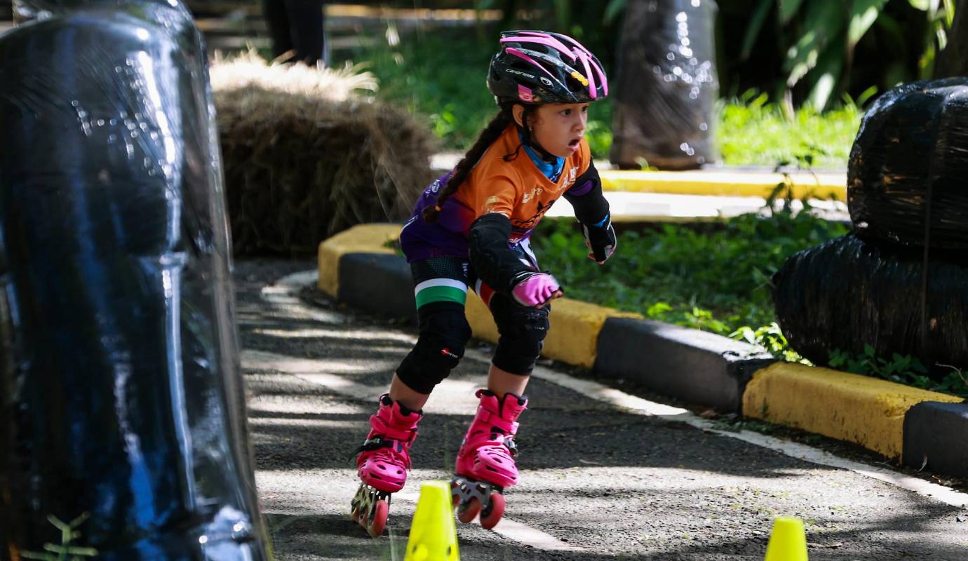 La segunda edición del Gran Fondito Mariana Pajón, se celebró este domingo 13 de octubre, por segundo año consecutivo en el Parque Norte de Medellín y sus alrededores. Foto: Manuel Saldarriaga Quintero.