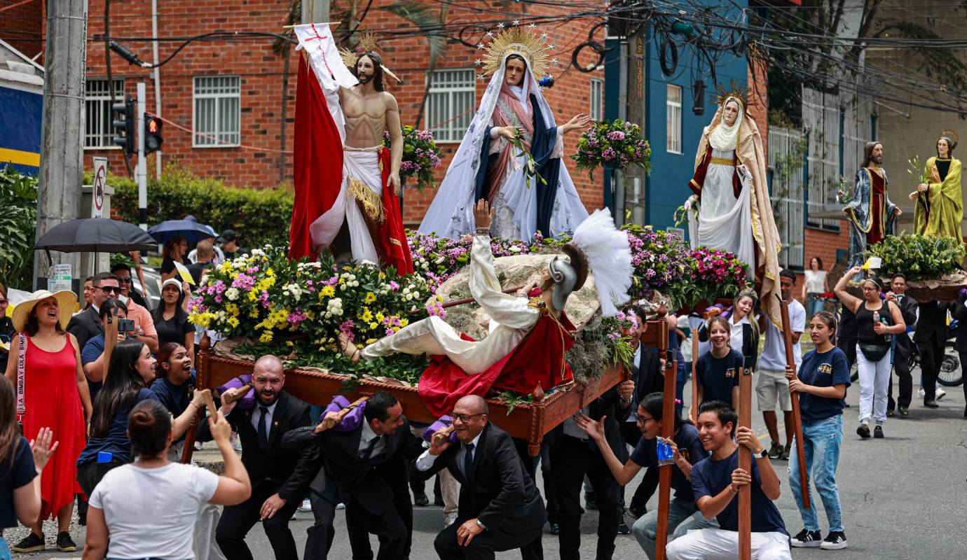 El Domingo de Resurrección constituye la fiesta central de la religión cristiana, es sinónimo de alegría, luz y esperanza entre los fieles católicos. Foto: Manuel Saldarriaga Quintero.