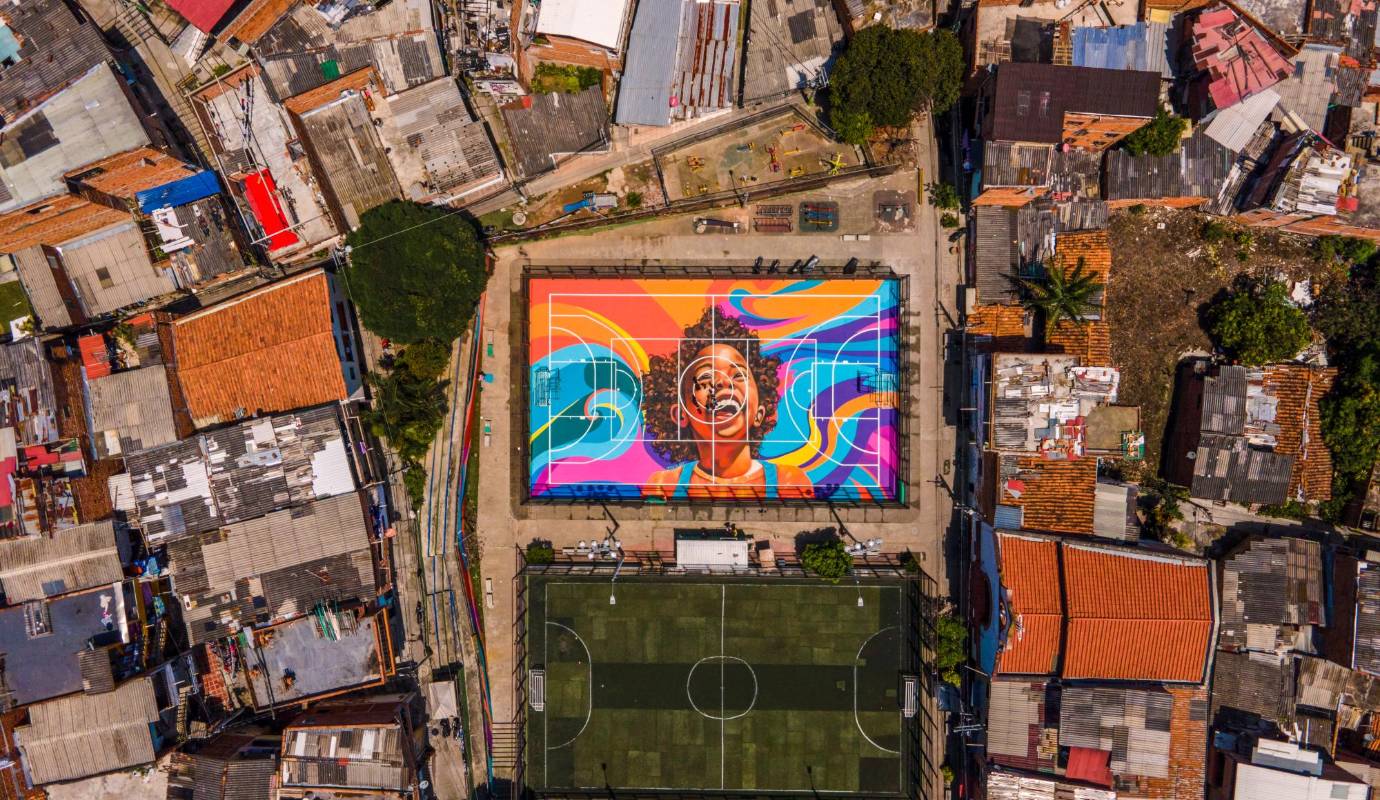 La renovación de esta cancha tiene como objetivo fomentar el deporte, la vida saludable y promover actividades lúdicas. Ete lugar será disfrutado por cerca de 2.400 personas. Foto: Camilo Suárez Echeverry