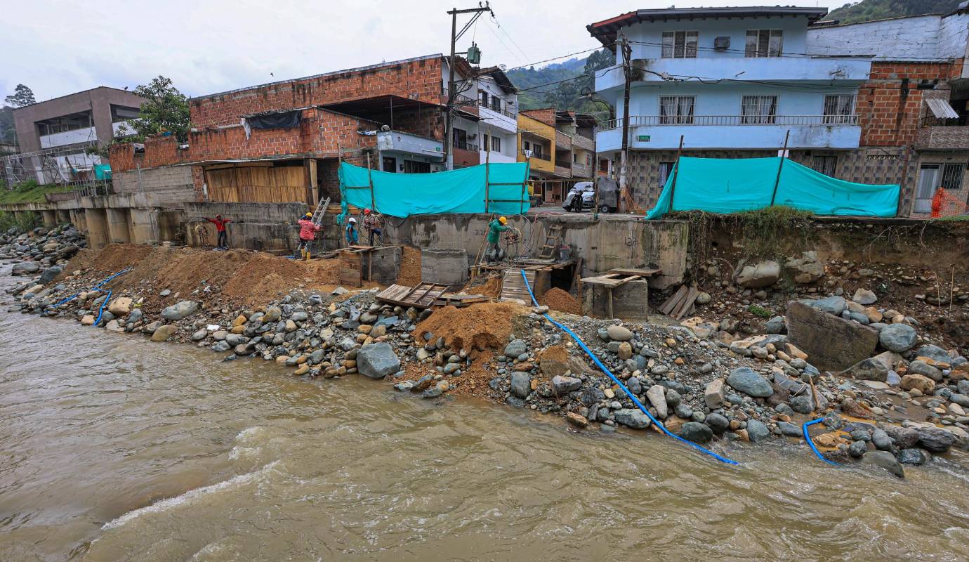 La comunidad se encuentra preocupada teniendo en cuenta el retorno de la temporada de lluvias. FOTO: Manuel Saldarriaga Quintero.