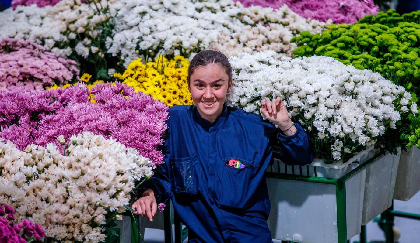 Daniela Botero Tobón es otra de las operarias con discapacidad cognitiva que gracias a Isabelita por fin pudo tener un empleo digno. Foto: Camilo Suárez Echeverry