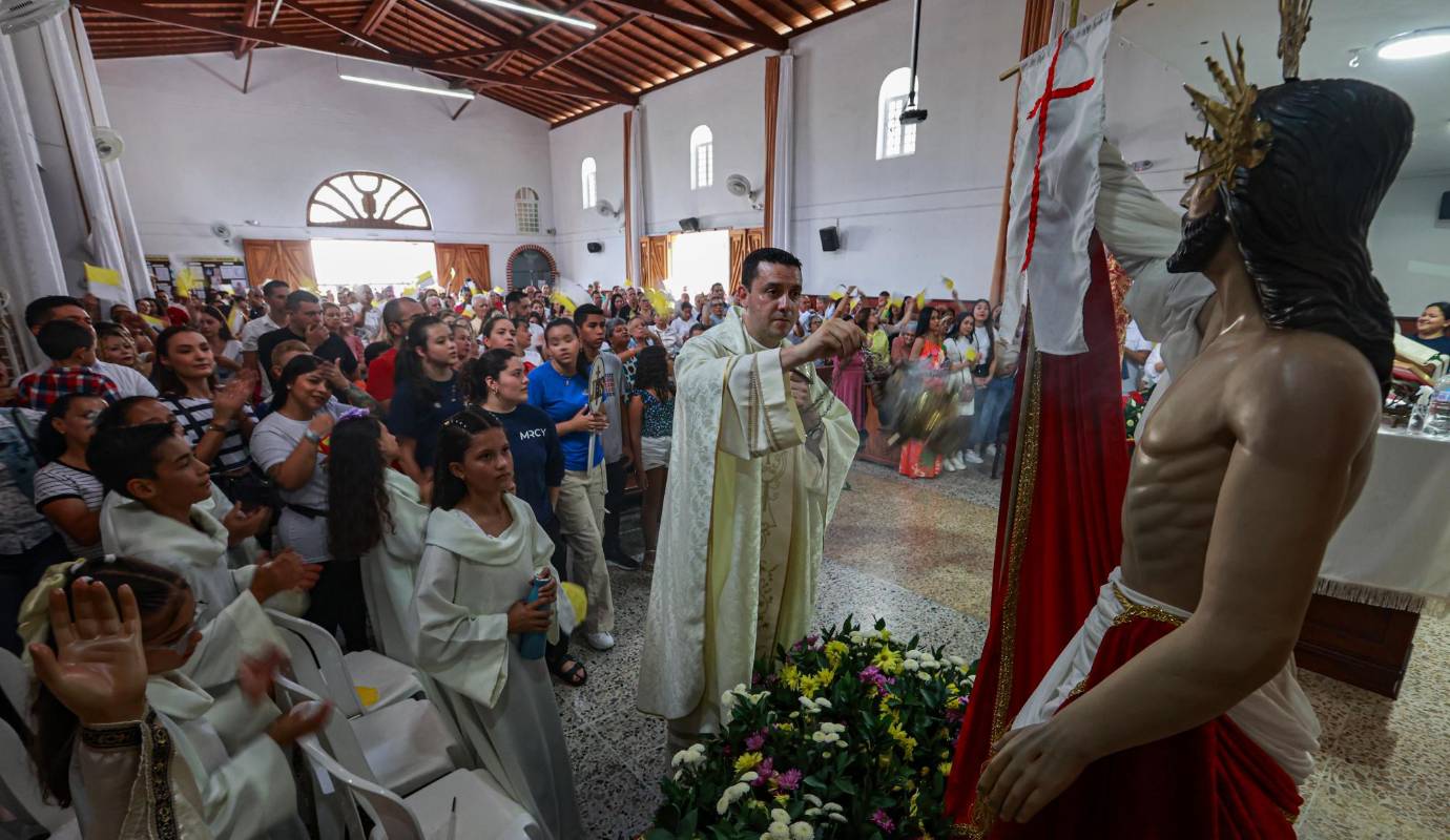 Este Domingo marca final de la Semana Santa y le sigue un periodo de cincuenta días llamado Tiempo Pascual. Foto: Manuel Saldarriaga Quintero.