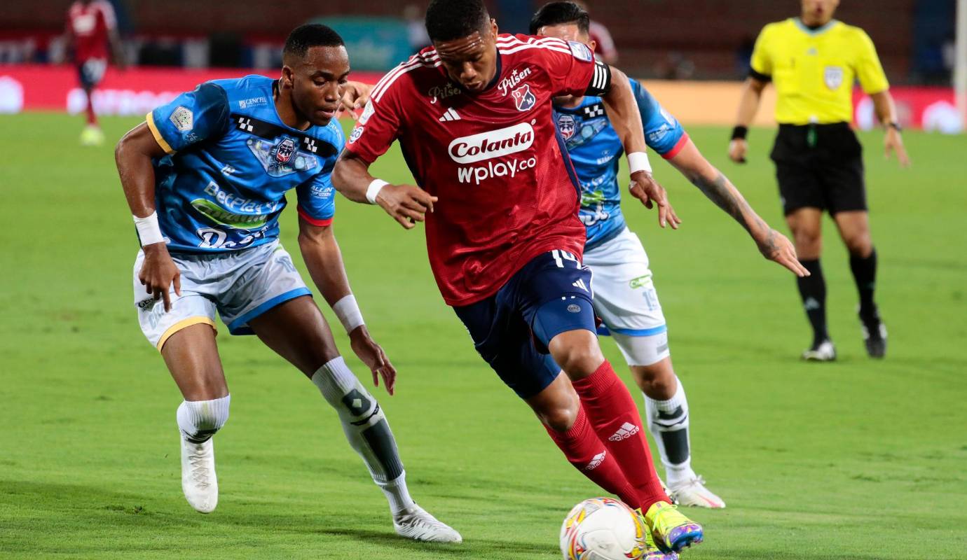 El DIM se salvó de hacer el ridículo en casa: empató 2-2 contra fortaleza. Foto: Carlos Velásquez