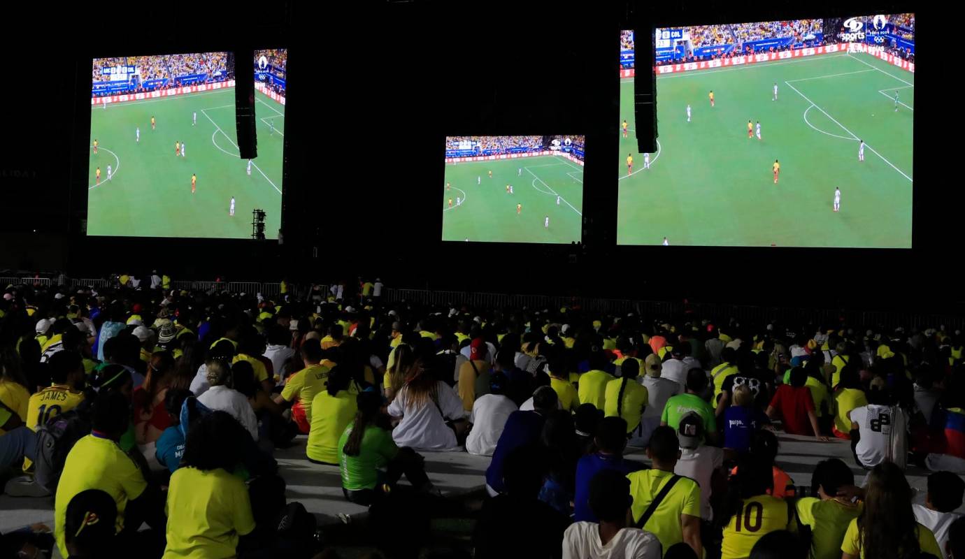 Terminó el primer tiempo del partido! Colombia y Argentina empatan sin goles en el estadio Hard Rock de Miami, Estados Unidos. Foto: Jaime Pérez