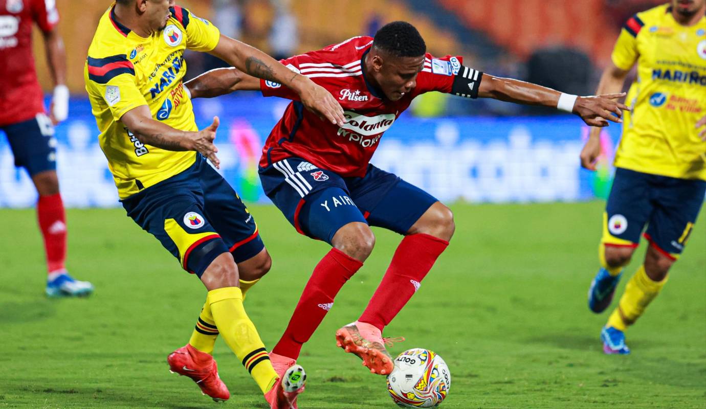  Yairo Moreno jugó el todo el primer tiempo y en el segundo fue relevado por Ánderson Plata. Foto: Manuel Saldarriaga Quintero.
