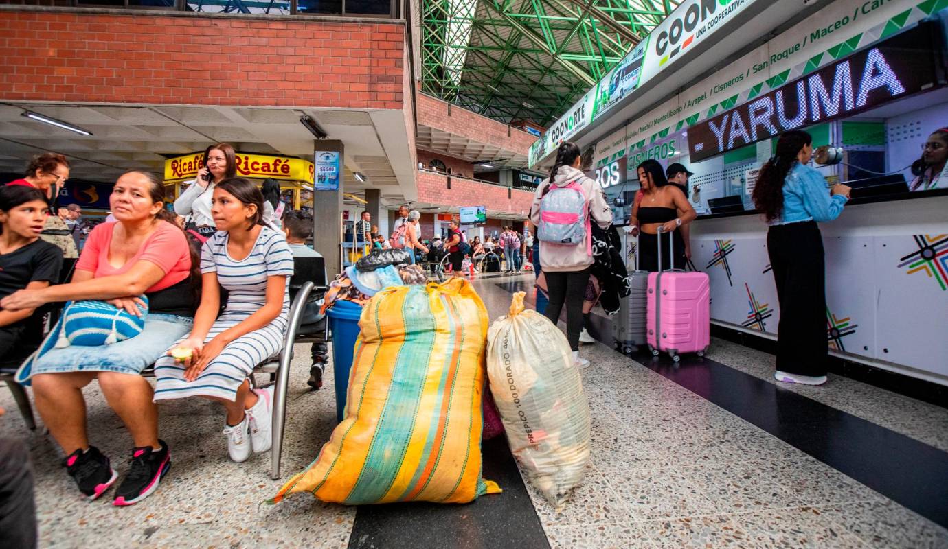 La experiencia indica que los sitios de mayor afluencia de los paisas son Bogotá, Cali, Bucaramanga y el Eje Cafetero. Foto: Esneyder Gutiérrez 