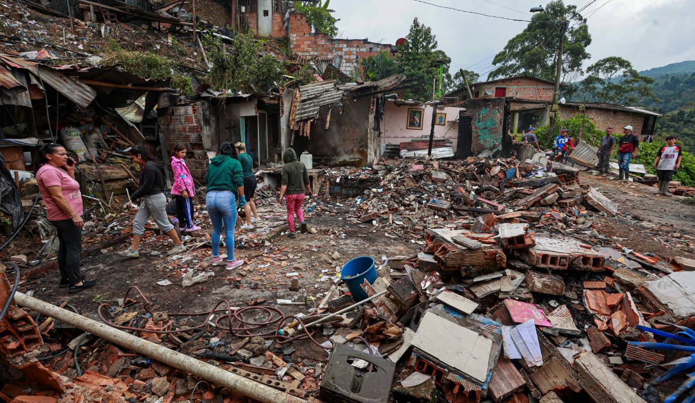 Los heridos, cuyos nombres no han sido revelados, fueron trasladados de inmediato a centros asistenciales del municipio, donde recibieron atención médica y se reportan fuera de peligro. Foto: Manuel Saldarriaga Quintero.