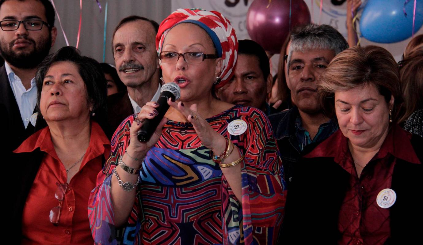 “Quiero solicitarle al ELN que libere a las personas que tiene secuestradas e incluso me ofrezco como mediadora”, dijo en las primeras declaraciones después del secuestro. Foto Archivo.