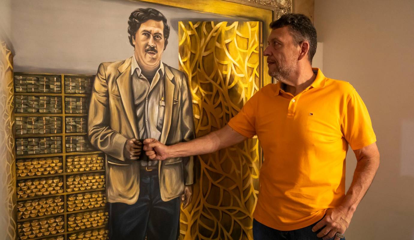 Nicolás Escobar es el sobrino mayor de Pablo Escobar. Es el hijo de Roberto, alias Osito, el hermano mayor de Pablo. Foto: Carlos Velásquez