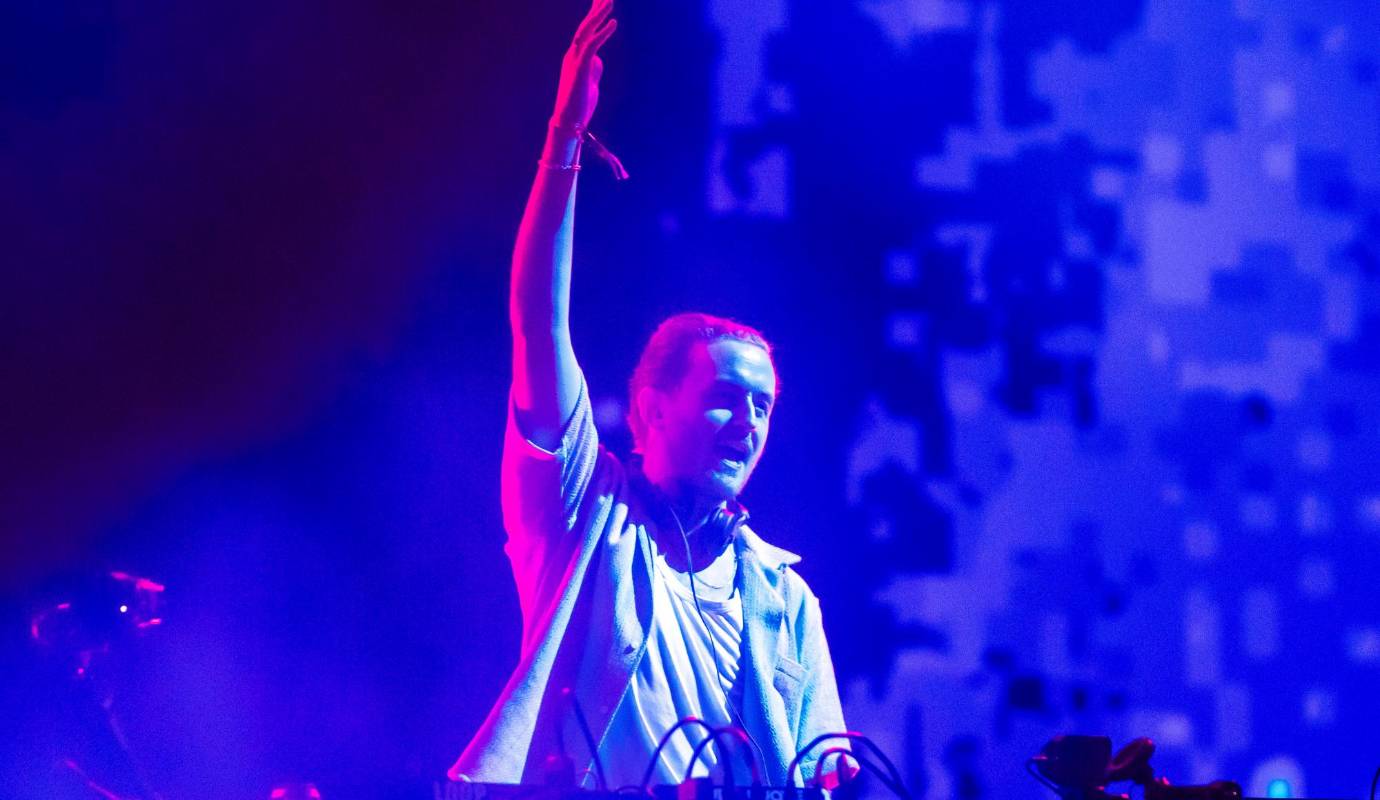 Disclosure con su dj set en la presentación de La Solar. Foto: Carlos Velásquez. 