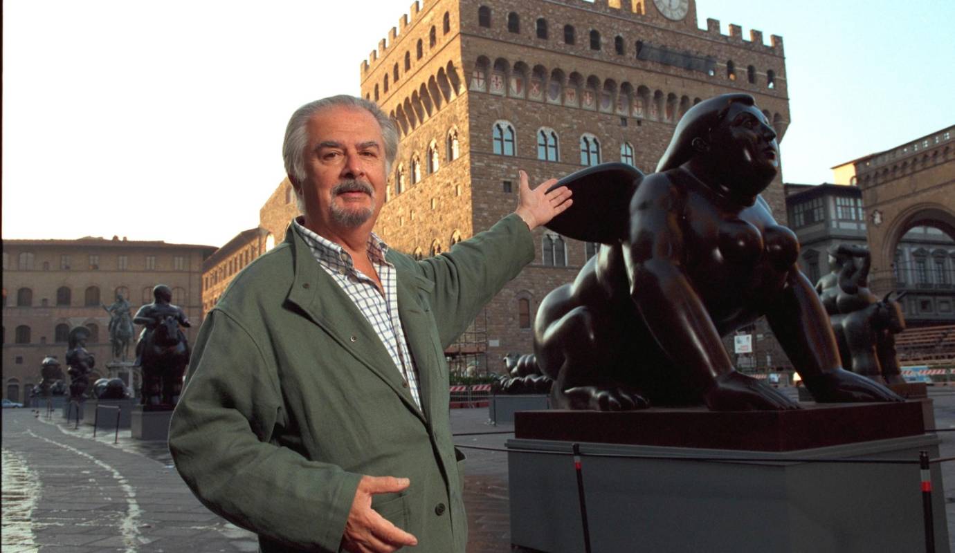Maestro presentó su exposición en Florencia, Italia en el año 1999. Foto: Getty