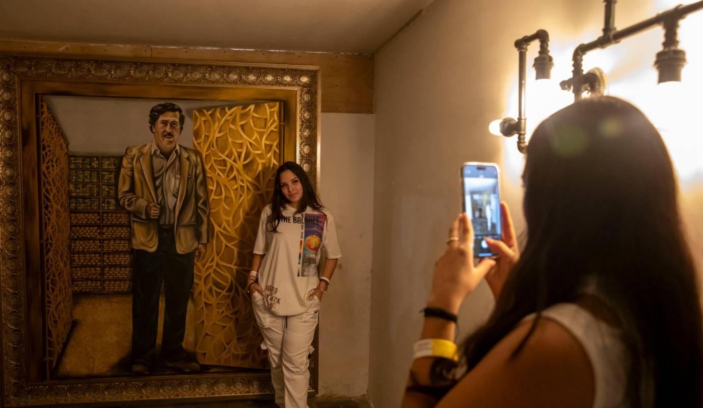 La puerta que da entrada a la primera parte del museo se abre con una palabra mágica. Normalmente los turistas dicen “Patroooon”, pero cuando hay periodistas presentes dicen “Ábrete sésamo”. Foto: Carlos Velásquez