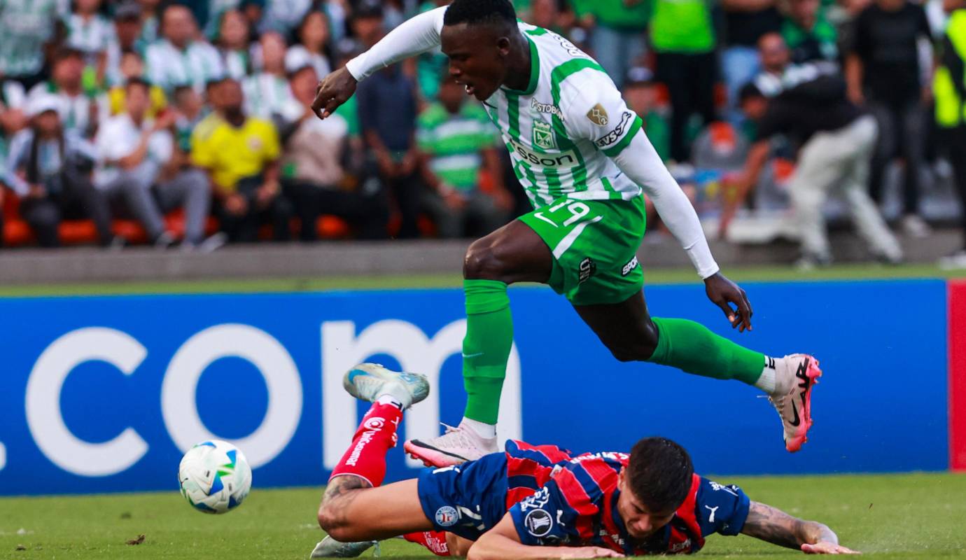 El único gol del compromiso llegó en los primeros minutos del segundo tiempo, gracias a la anotación de Kevin Viveros, quien se consolidó como el máximo goleador del equipo en la presente edición de la Copa Libertadores, con cuatro tantos. Foto: Manuel Saldarriaga Quintero.