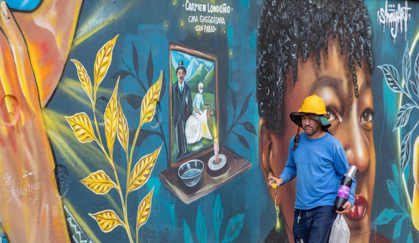 La segunda galería se llama La Independiente y se renueva cada año con nuevas definiciones y significados de las palabras Libertad e Independencia que plasman diferentes artistas. Foto: Esneyder Gutiérrez Cardona 