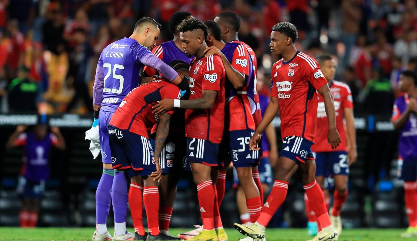 El DIM quedó eliminado de la Copa Sudamericana tras caer en penales ante Lanús. El partido terminó 1-1 en el tiempo reglamentario y la definición desde los doce pasos favoreció al equipo argentino por 6-5. Foto: Jaime Pérez