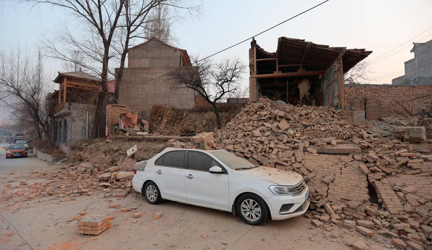 Los terremotos son comunes en China. En agosto, uno de magnitud 5,4 sacudió el este del país, dejando más de 20 heridos y provocando el derrumbe de decenas de edificios. Foto: AFP