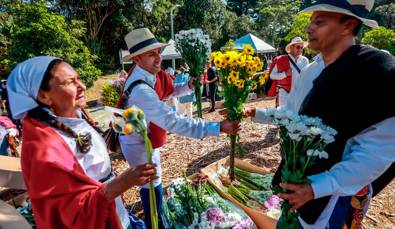 Este espacio se realiza gracias a la alianza entre Asocolflores, la Corporación de Silleteros de Santa Elena y Comfama, quienes trabajan para proteger y promover esta manifestación cultural. Foto: Manuel Saldarriaga Quintero