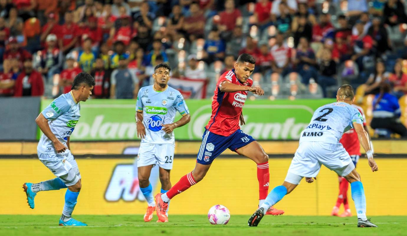 Además del aspecto estadístico, esta victoria llega en un momento crucial para el DIM, ya que este jueves enfrentará el primer clásico de las semifinales de la Copa BetPlay ante Atlético Nacional. Foto: Camilo Suárez Echeverry