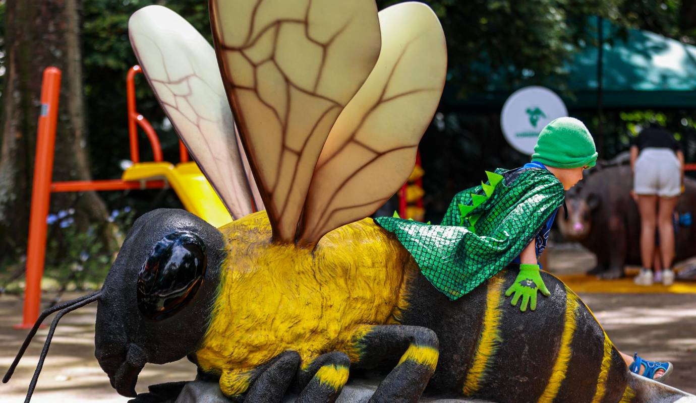 Por las celebraciones de Halloween, el Parque de la Conservación de Medellín (antes zoológico) se sumó a la agenda educativa y cultural que ofreció la ciudad para el primer puente de noviembre. Foto: Manuel Saldarriaga Quintero.