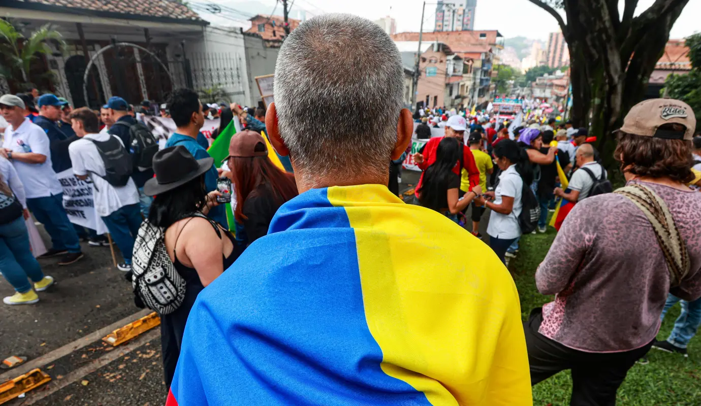El Día del Trabajo en Colombia se convirtió en una jornada de expresión ciudadana, en la que los trabajadores y la sociedad en general se unieron para hacer oír su voz y recordar la importancia de la lucha por la justicia social y la equidad laboral. Foto: Manuel Saldarriaga Quintero.